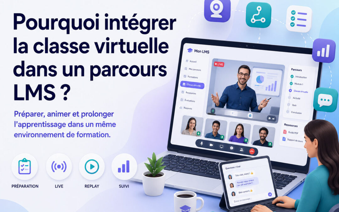 Pourquoi intégrer la classe virtuelle dans un parcours LMS ?
